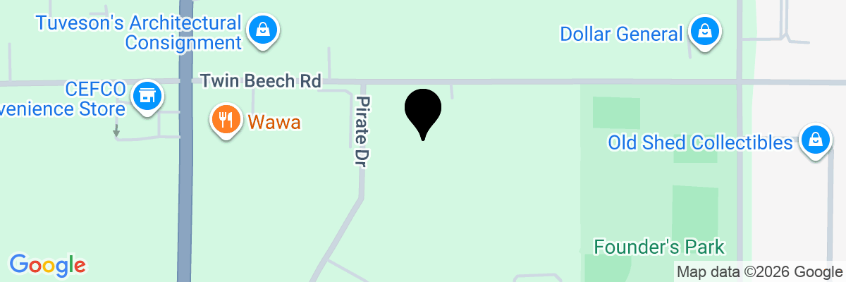 Map showing facility locations