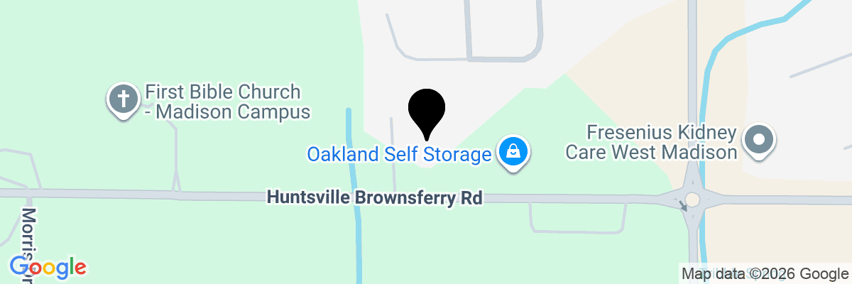 Map showing facility locations